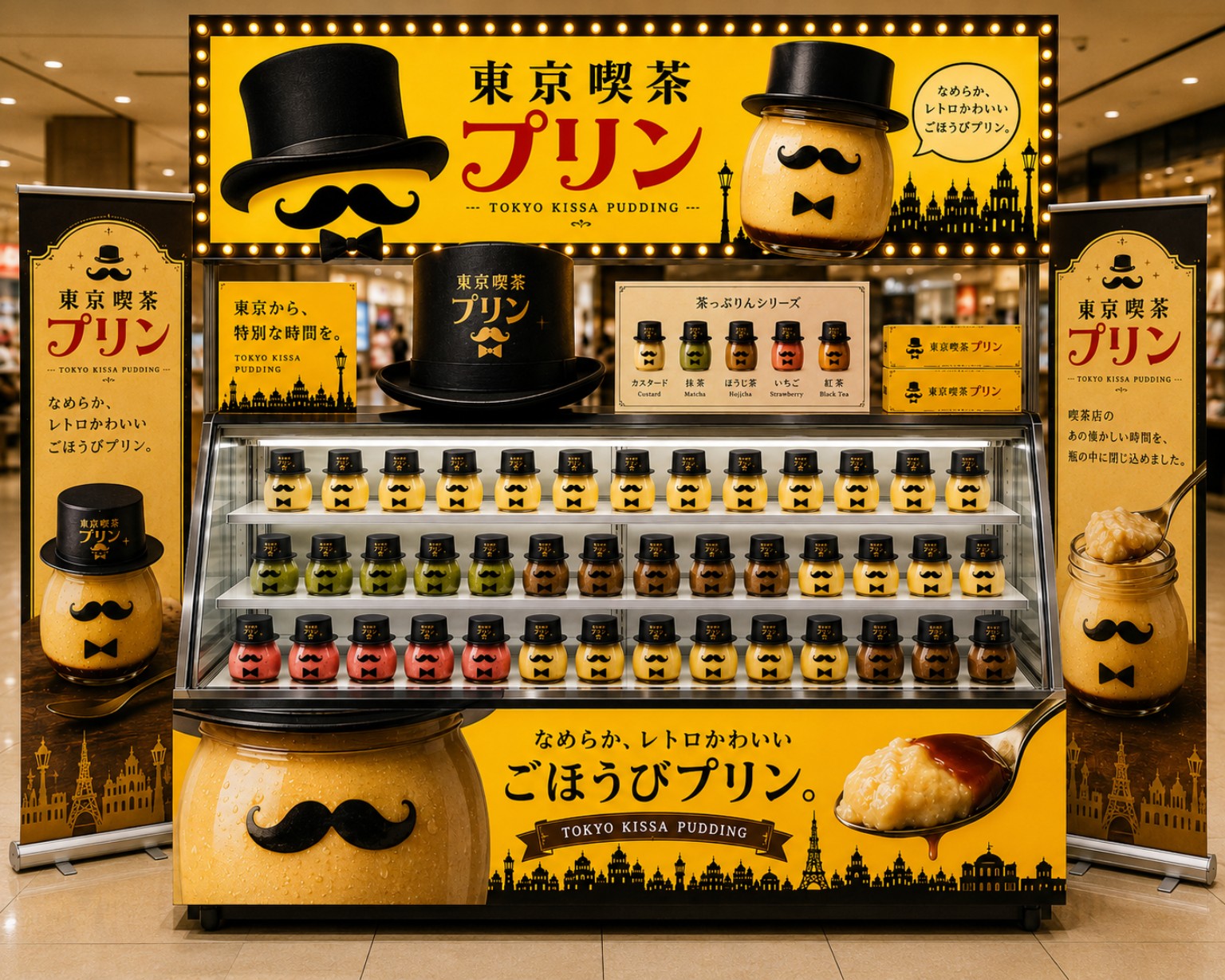 東京喫茶プリンのレトロでポップなPOP UP SHOP